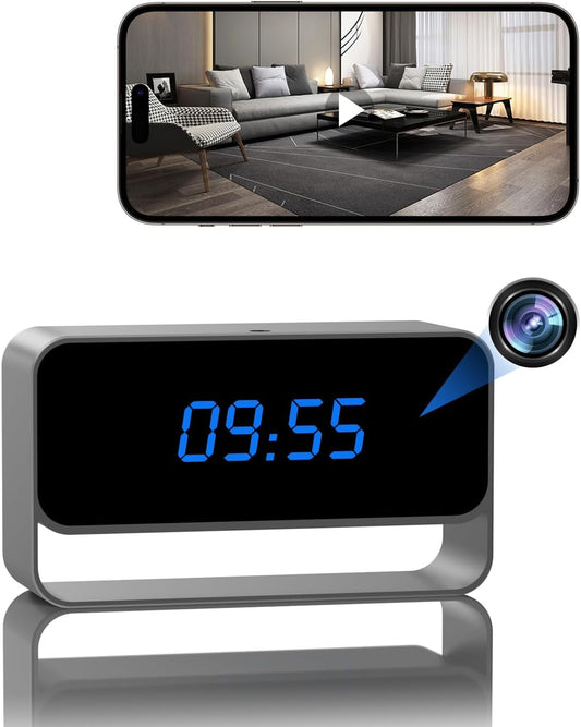 HiSpyCam 1080P WiFi Camera with Clock Display - product image 1