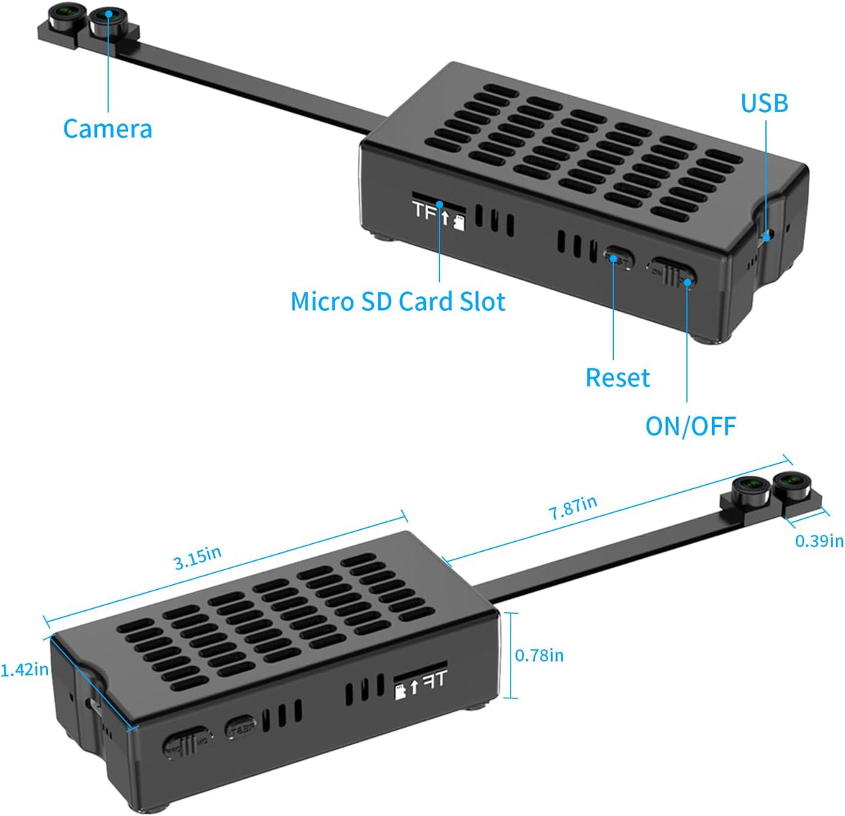 HiSpyCam 1080P Dual-Lens DIY WiFi Camera - product image 2