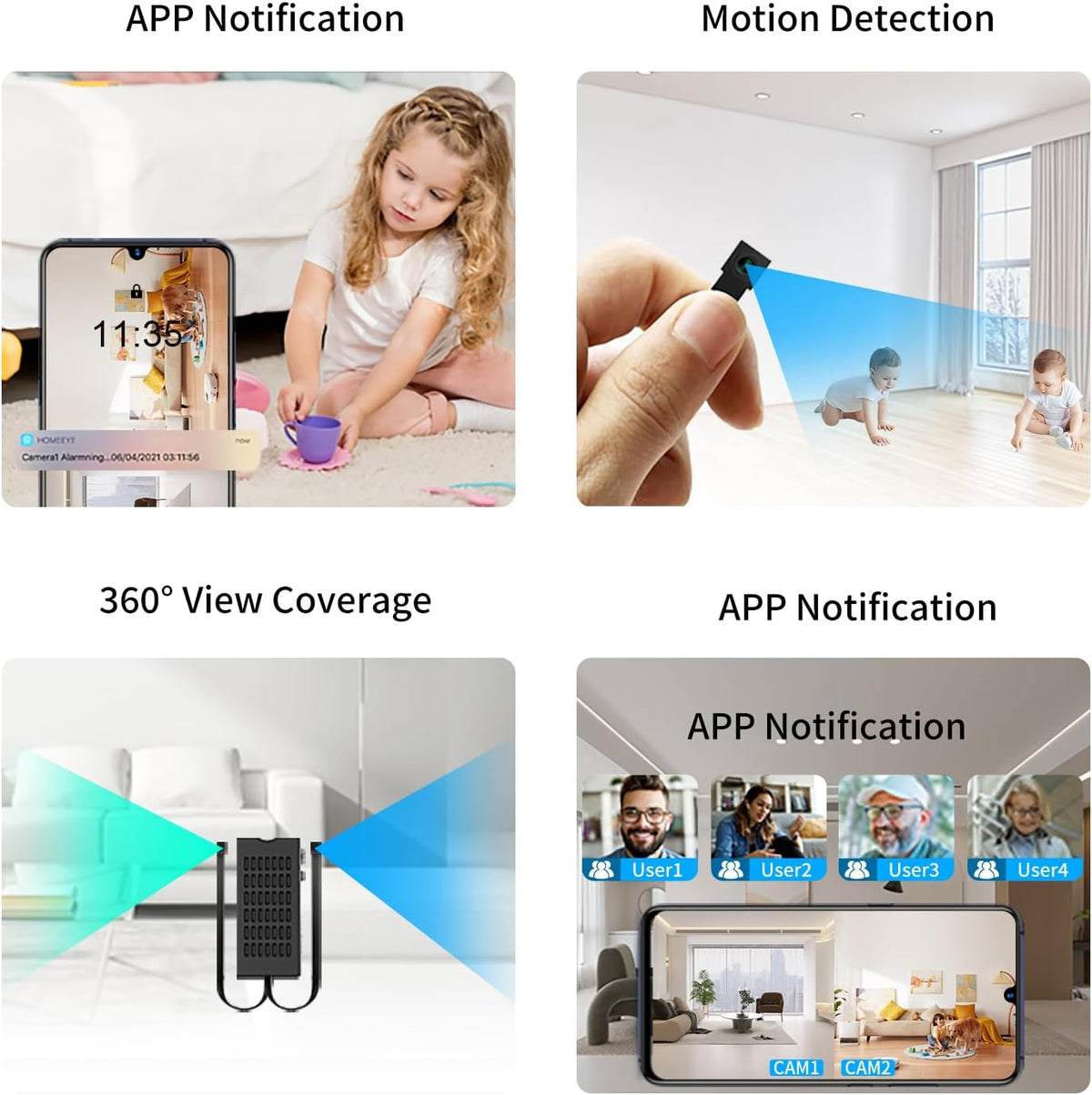 HiSpyCam 1080P Dual-Lens DIY WiFi Camera - product image 3